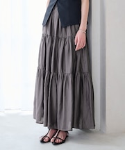 ティアードフレアスカート