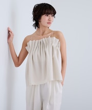 シェルプリーツキャミトップス