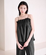 シェルプリーツキャミトップス