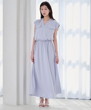 ダブルフラップフレンチスリーブワンピース