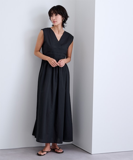 コットンマキシワンピース