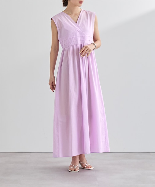 コットンマキシワンピース