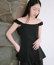 ギャザーキャミチュニックブラウス