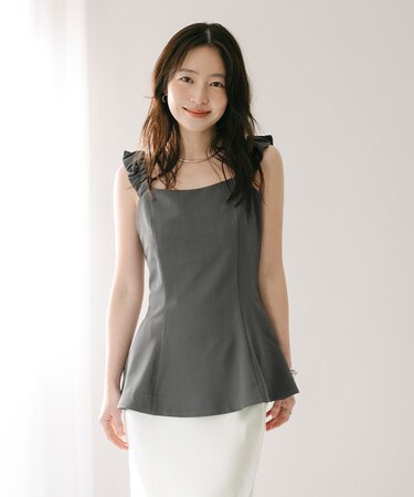 ギャザーキャミチュニックブラウス