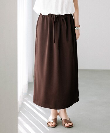 サテンイージースカート