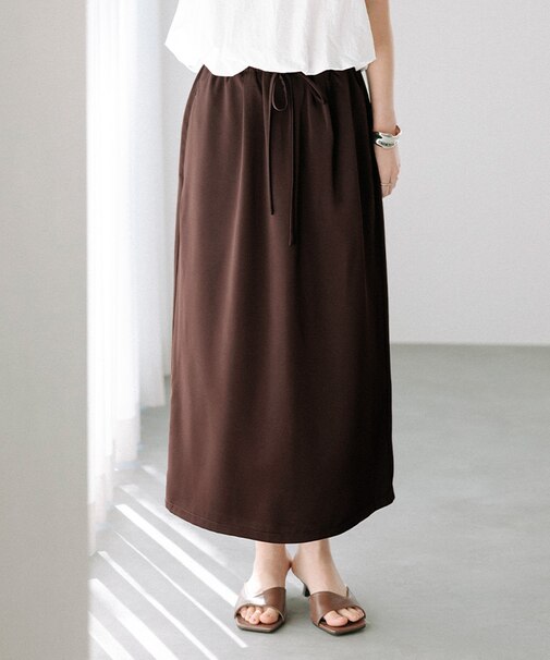 サテンイージースカート