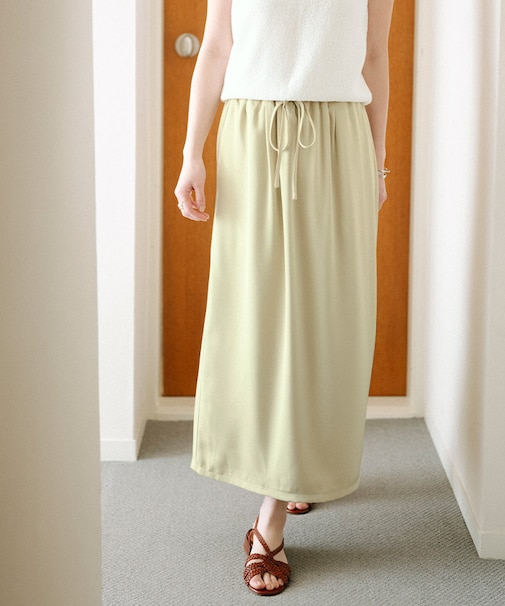 サテンイージースカート