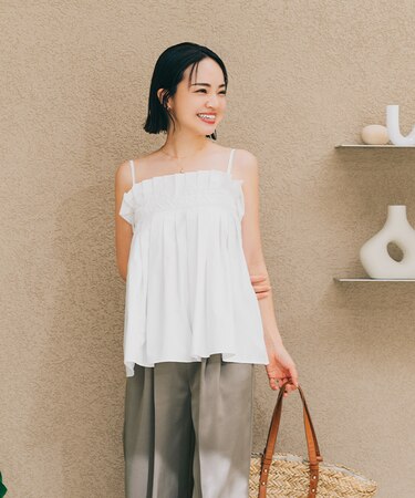 プリーツキャミソール