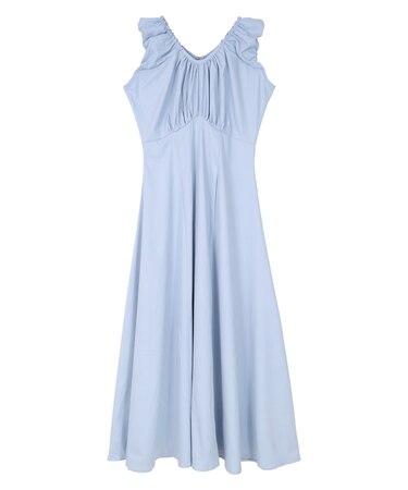 2wayネックAラインワンピース