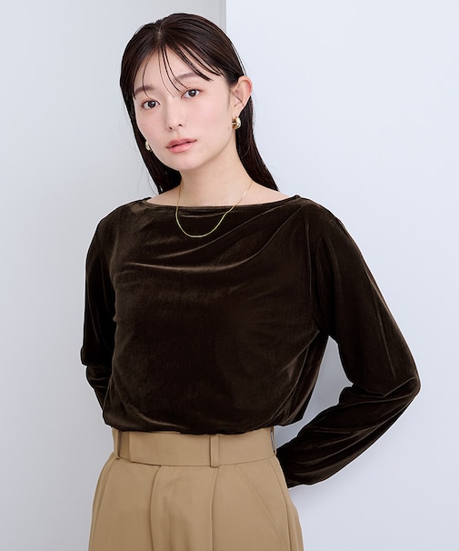 ベロアドレープトップス