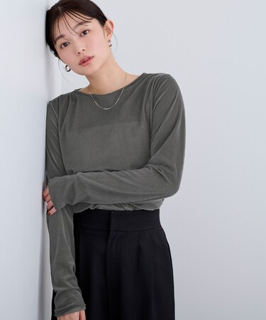 シアーベロアロングTシャツ