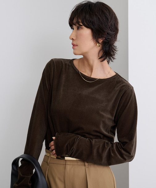 シアーベロアロングTシャツ