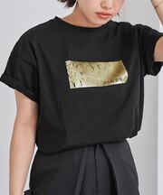 箔プリントTシャツ