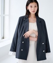 フリル袖ゴールド釦ジャケット