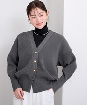 ゴールド釦カーディガン