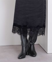 5.5cmヒールロングブーツ