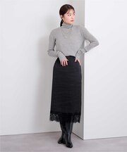 レースサテンスカート