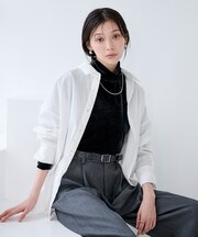 シアーベロアタートルネックプルオーバー