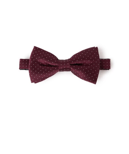 ピンドット柄蝶ネクタイ【ボウタイ】