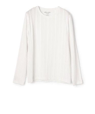 ロープボーダージャガードカットソー