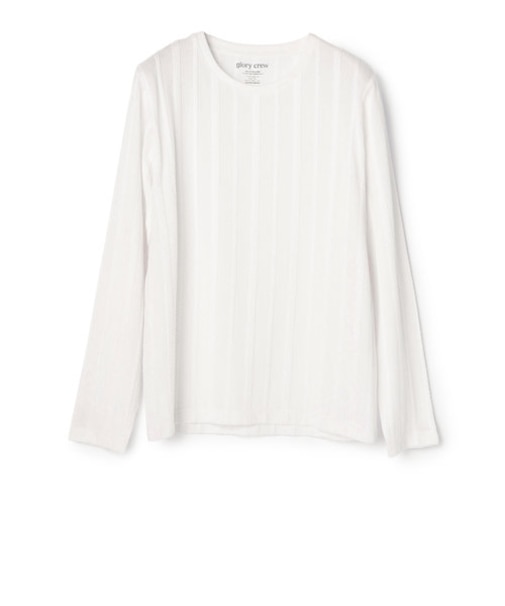 ロープボーダージャガードカットソー