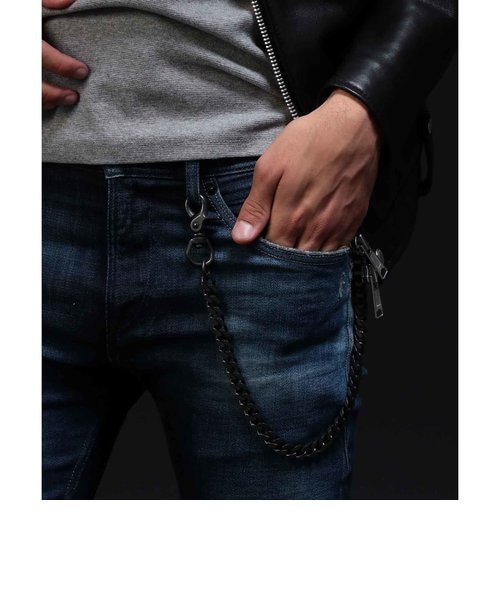 【新品同様】アベイシングエイプ　ウォレットチェーン　黒 楽天市場】APE（ウォレットチェーン｜メンズジュエリー・アクセサリー