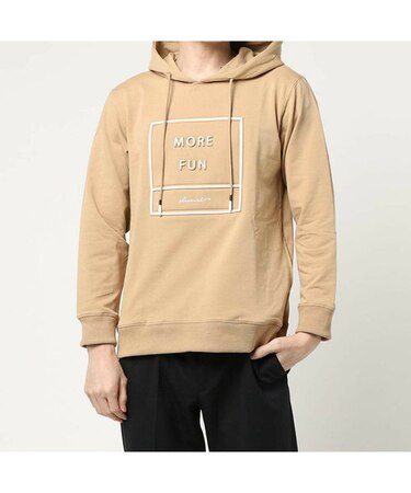 エンボス＆ラバープリントパーカ