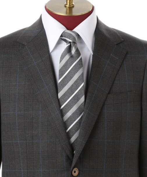 【Classico Seta社】シルクコットンストライプネクタイ