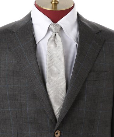 【Classico Seta社】シャドーチェック柄ネクタイ