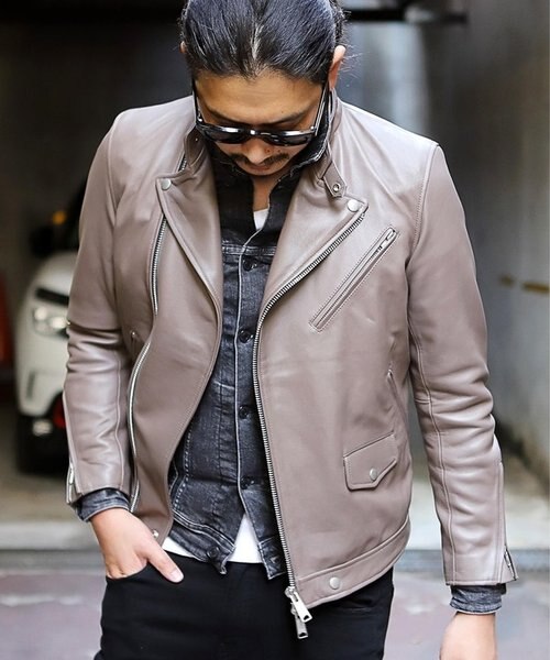 ホースハイド　ライダースジャケット　セミダブル ホースハイド ライダースジャケット セミダブル セミダブルレザー