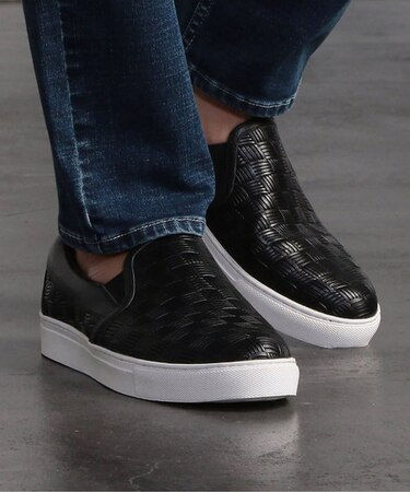 【SOLATINA（ソラチナ）】メッシュ風型押しレザースリッポン