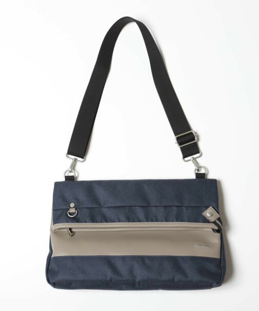 [撥水加工]杢調クラッチショルダーバッグ