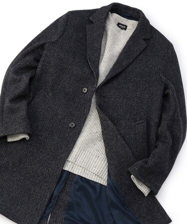 ニットフリース  チェスターコート