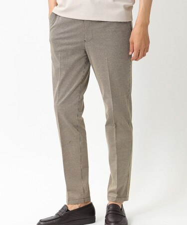 【限定価格 10/18 9:59まで】コットンリネンジャージサッカーイージーパンツ【セットアップ・別売りジャケット有り】