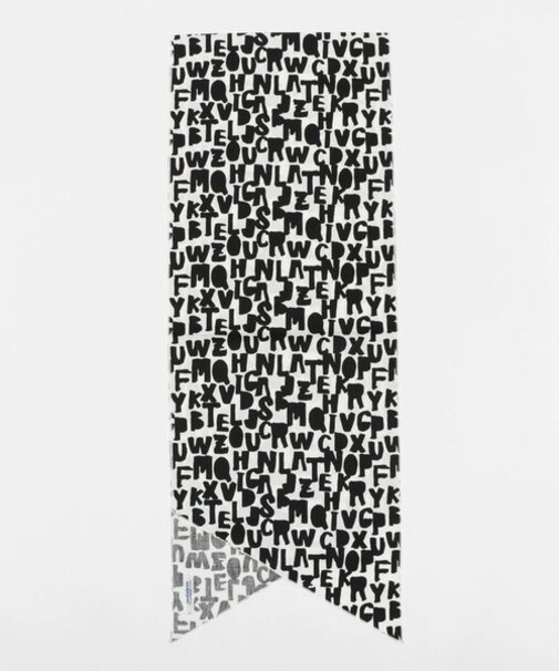 グラフィック柄ストール