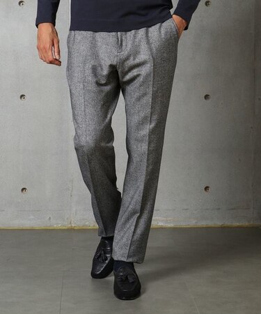 クラシカルヘリンボーン ストレッチパンツ