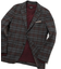 【TESSUTI DI SONDRIO/テッスーティ・ディ・ソンドリオ】メランジチェック ストレッチジャケット　fabric made in italy