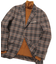 【TESSUTI DI SONDRIO/テッスーティ・ディ・ソンドリオ】メランジチェック ストレッチジャケット　fabric made in italy
