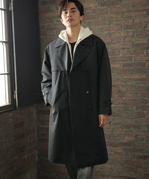 ライナー着脱可能】T/Cコットンキャバジントレンチコート