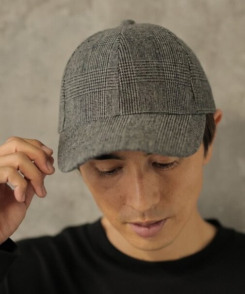総柄キャップ