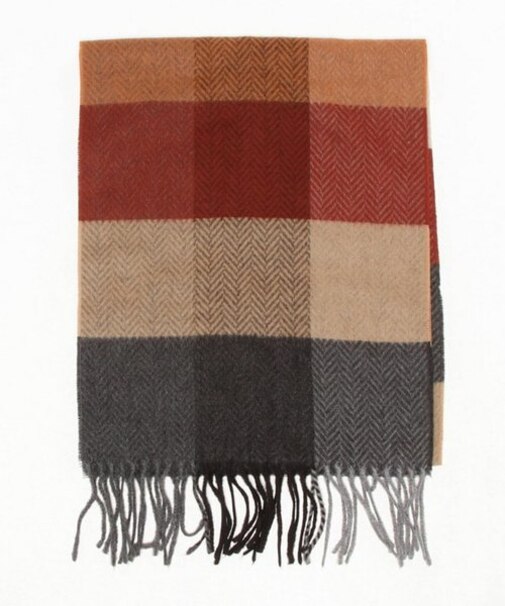 ブロックチェックマフラー