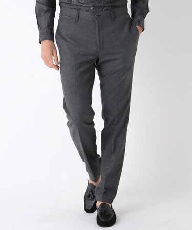 シャンブレーツイルストレッチパンツ　made in japan