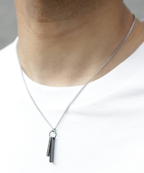 Wスクエアネックレス