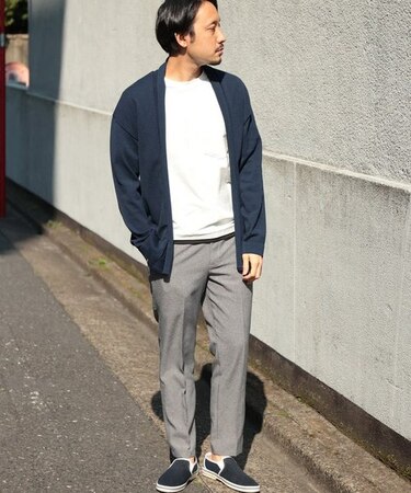 /ウォッシャブル/ボタンレス/ショールカーディガン