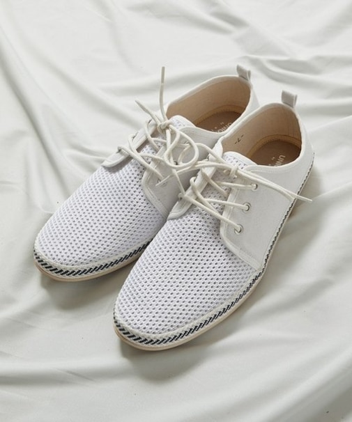 /低反発ソール/メッシュシューレースシューズ