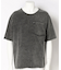 Uネックピグメントカット半袖Tシャツ