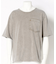 Uネックピグメントカット半袖Tシャツ