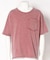 Uネックピグメントカット半袖Tシャツ
