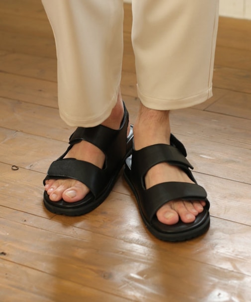 【PAOLO BOVE-パオロボーヴ-別注】ラムナッパベルクロサンダル