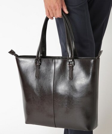 スプリットレザートート